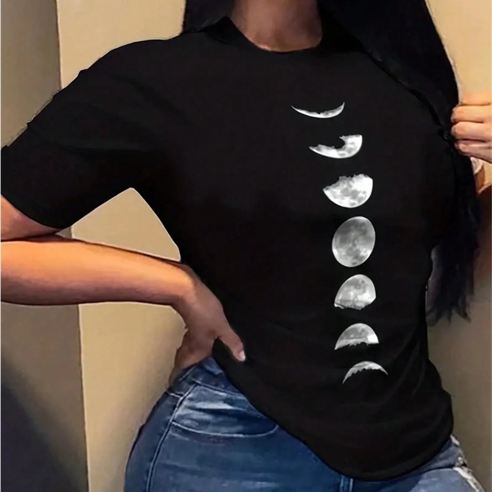 Black Moon Phase Women's Top